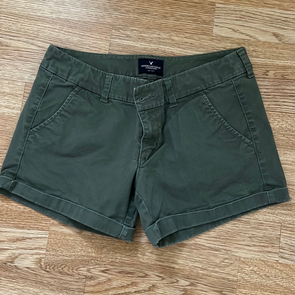 AE khaki shorts